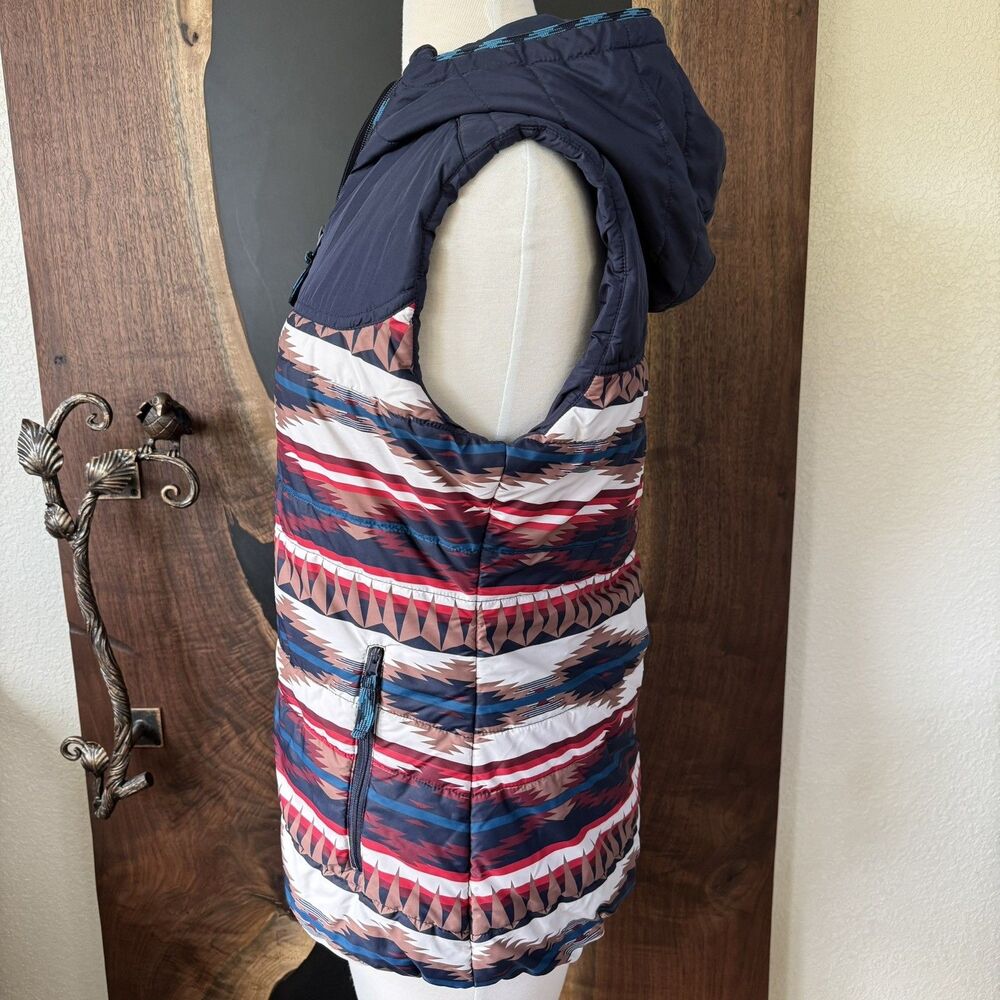 Rock & Roll  Cowgirl Quilted Navy Aztec Vest, Size Medium Women's Western - Picture 2 of 8